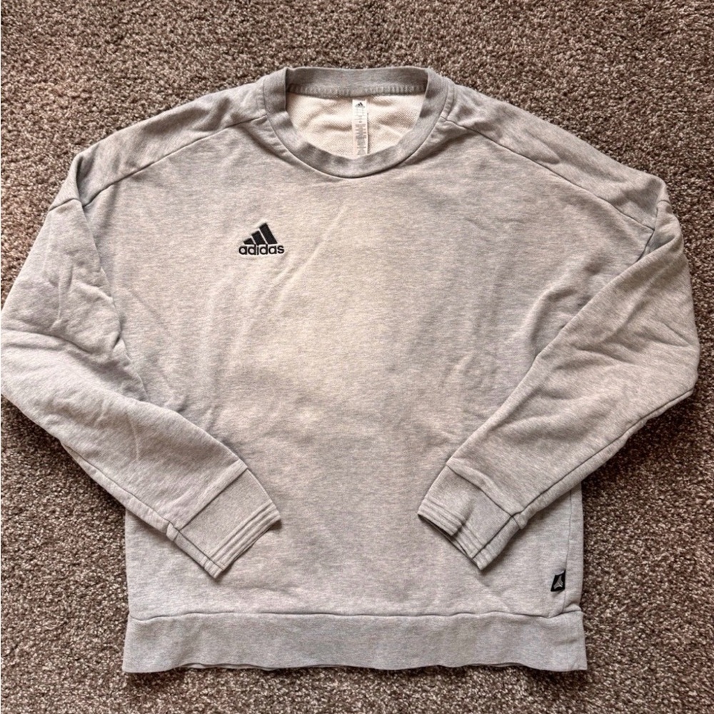 Adidas Tango Crew Sweatshirt (Size: L, Grey)